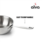 Casserole Alva Maestro en acier inoxydable 5 plis - 1,6 L. Non toxique