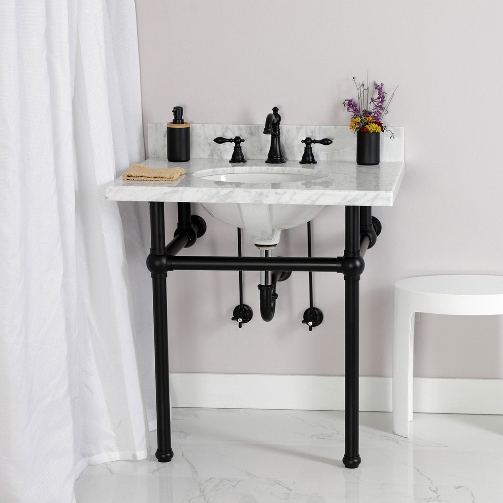 Robinet de salle de bain à entraxe large de style classique américain