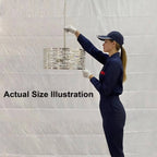 Lustre Anita à abat-jour tambour et prisme en verre transparent