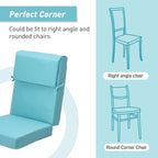 Ensemble de 4 coussins pour chaise de patio à dossier haut Aoodor, 46 x 21 x 4 pouces (coussins seulement)