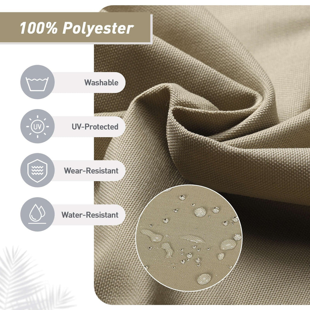 Ensemble de 4 coussins pour chaise de patio à dossier haut Aoodor, 46 x 21 x 4 pouces (coussins seulement)