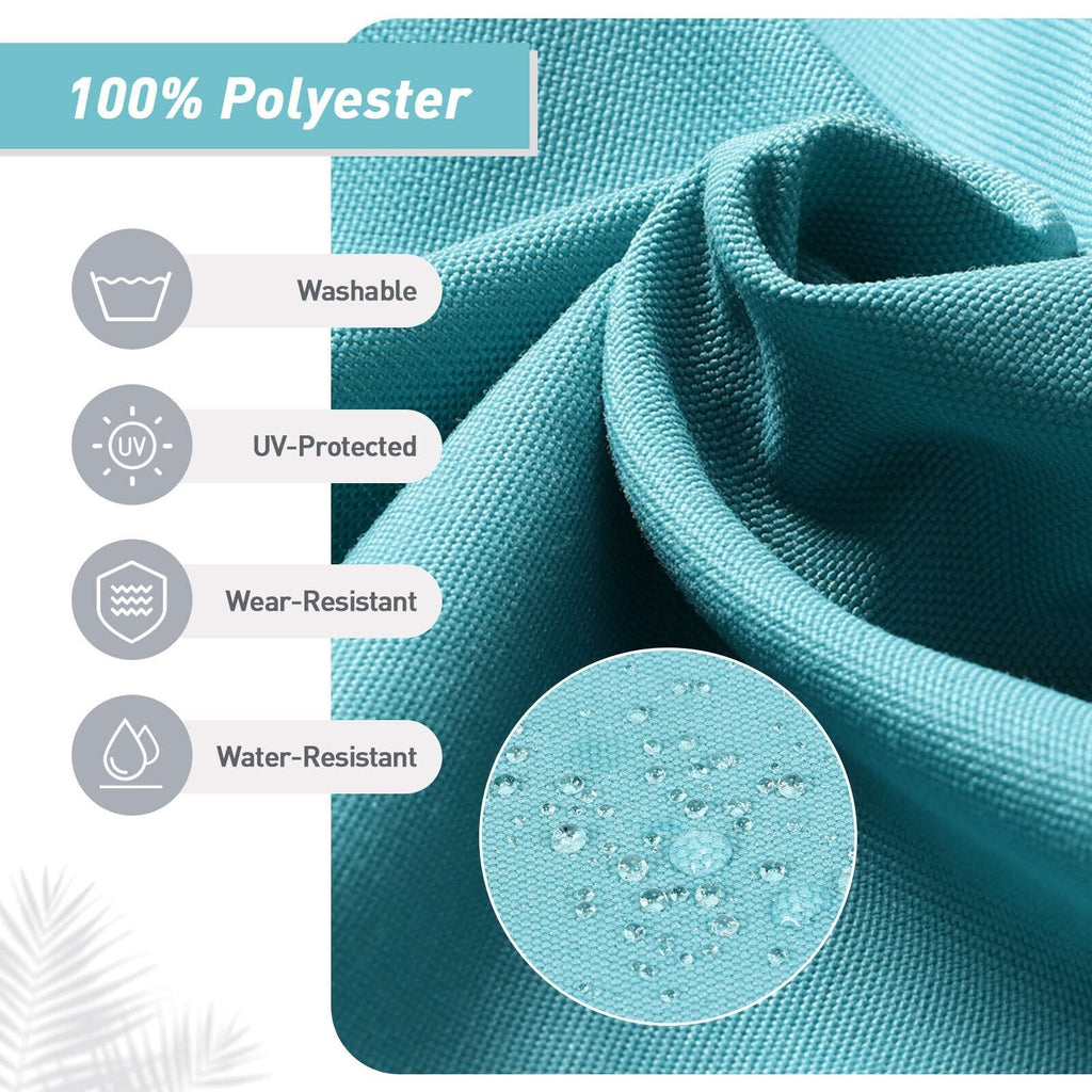 Ensemble de 4 coussins pour chaise de patio à dossier haut Aoodor, 46 x 21 x 4 pouces (coussins seulement)