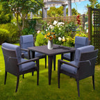 Ensemble de 4 coussins pour chaise de patio à dossier haut Aoodor, 46 x 21 x 4 pouces (coussins seulement)