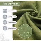 Ensemble de 4 coussins pour chaise de patio à dossier haut Aoodor, 46 x 21 x 4 pouces (coussins seulement)