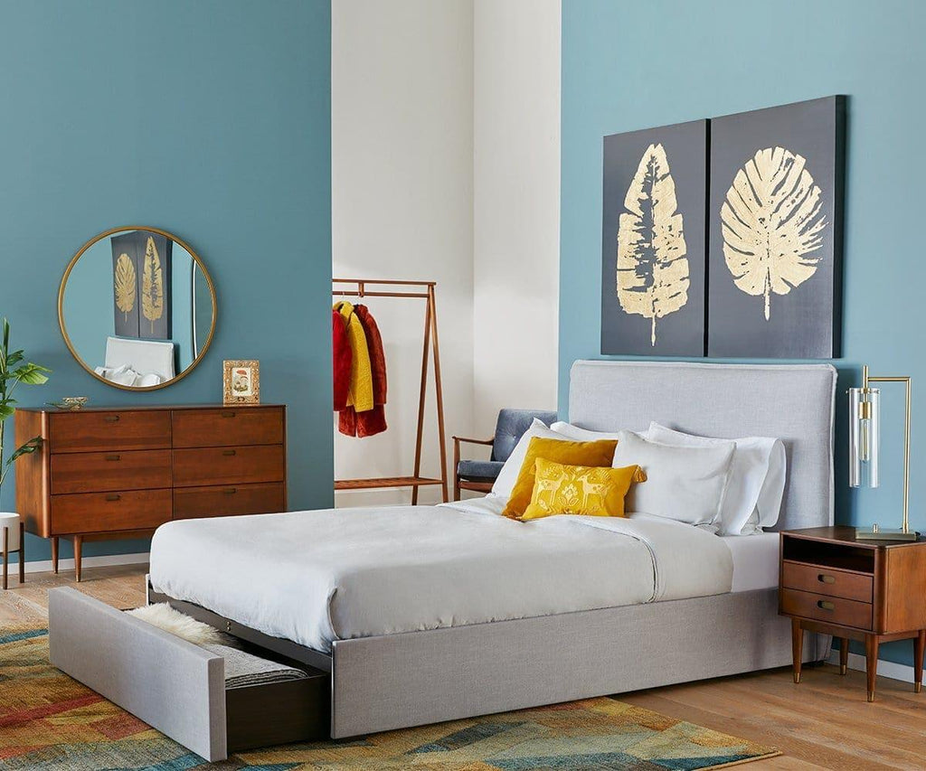 Lit de rangement rembourré Blake