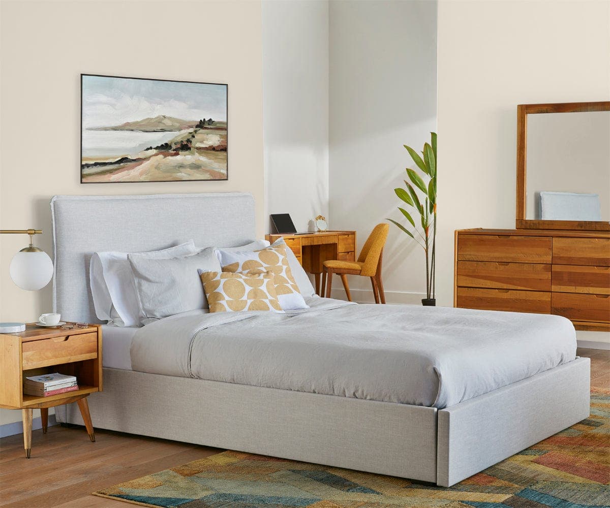 Lit de rangement rembourré Blake - Cal King