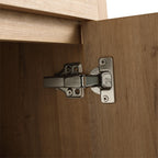 Meuble-lavabo Beingnext 24/30/36 avec vasque, meuble-lavabo autoportant avec porte à fermeture douce et étagère réglable