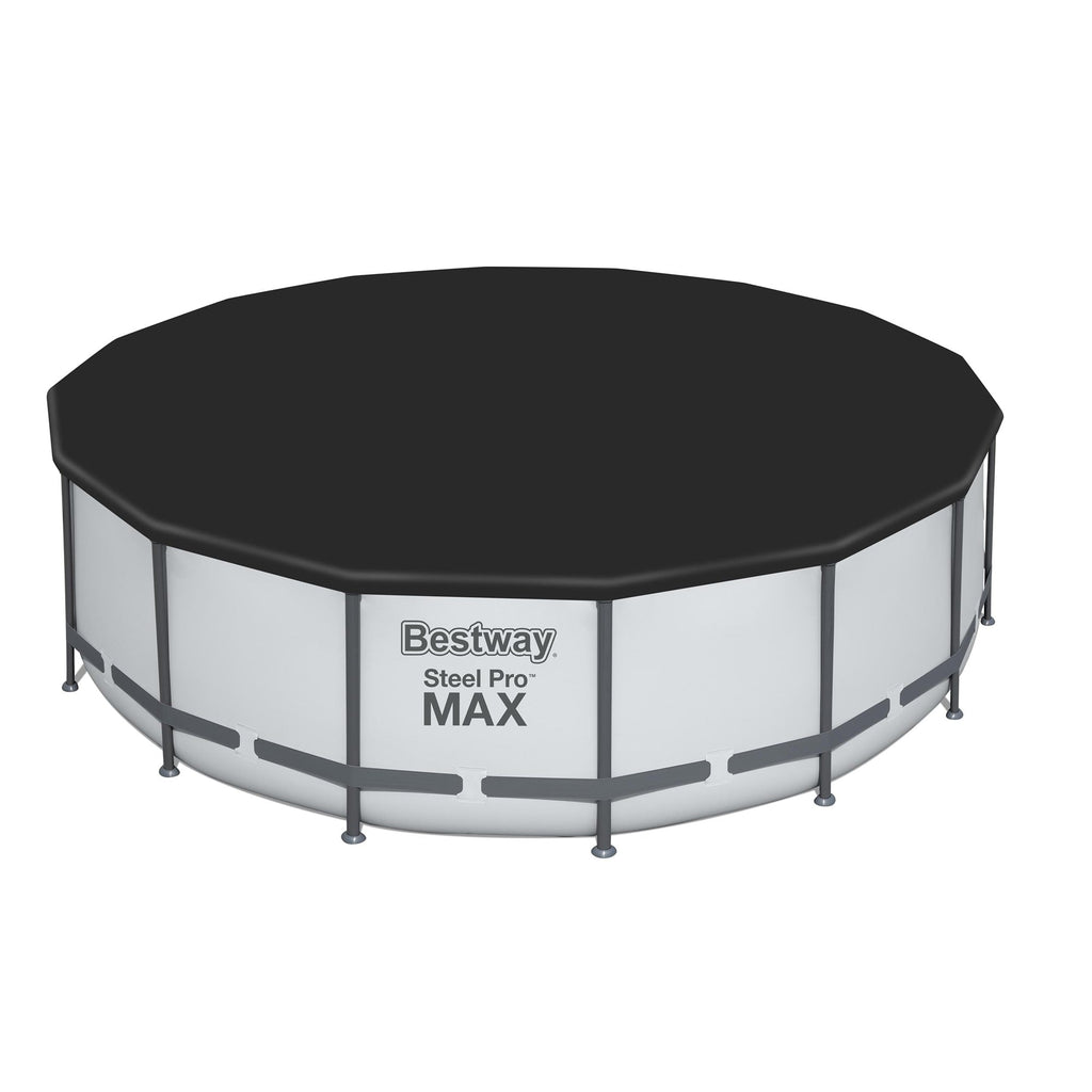 Piscine hors sol ronde Bestway Steel Pro MAX avec pompe et couverture