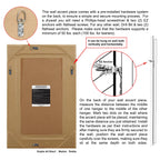 Miroir mural rectangulaire biseauté transparent HD pour salle de bain, coiffeuse, chambre, 3 tailles