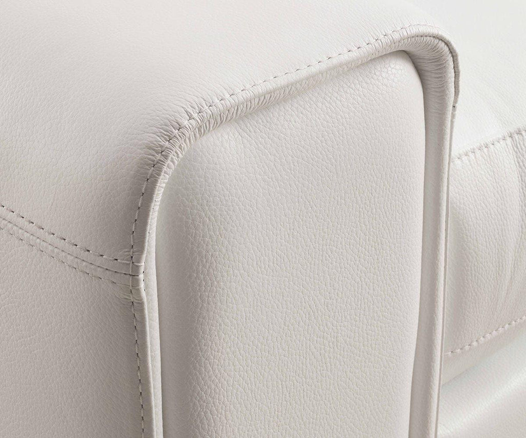 Canapé sectionnel inclinable électrique en cuir Angelo