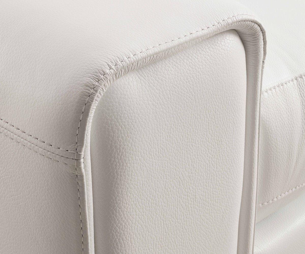 Canapé sectionnel inclinable électrique en cuir Angelo