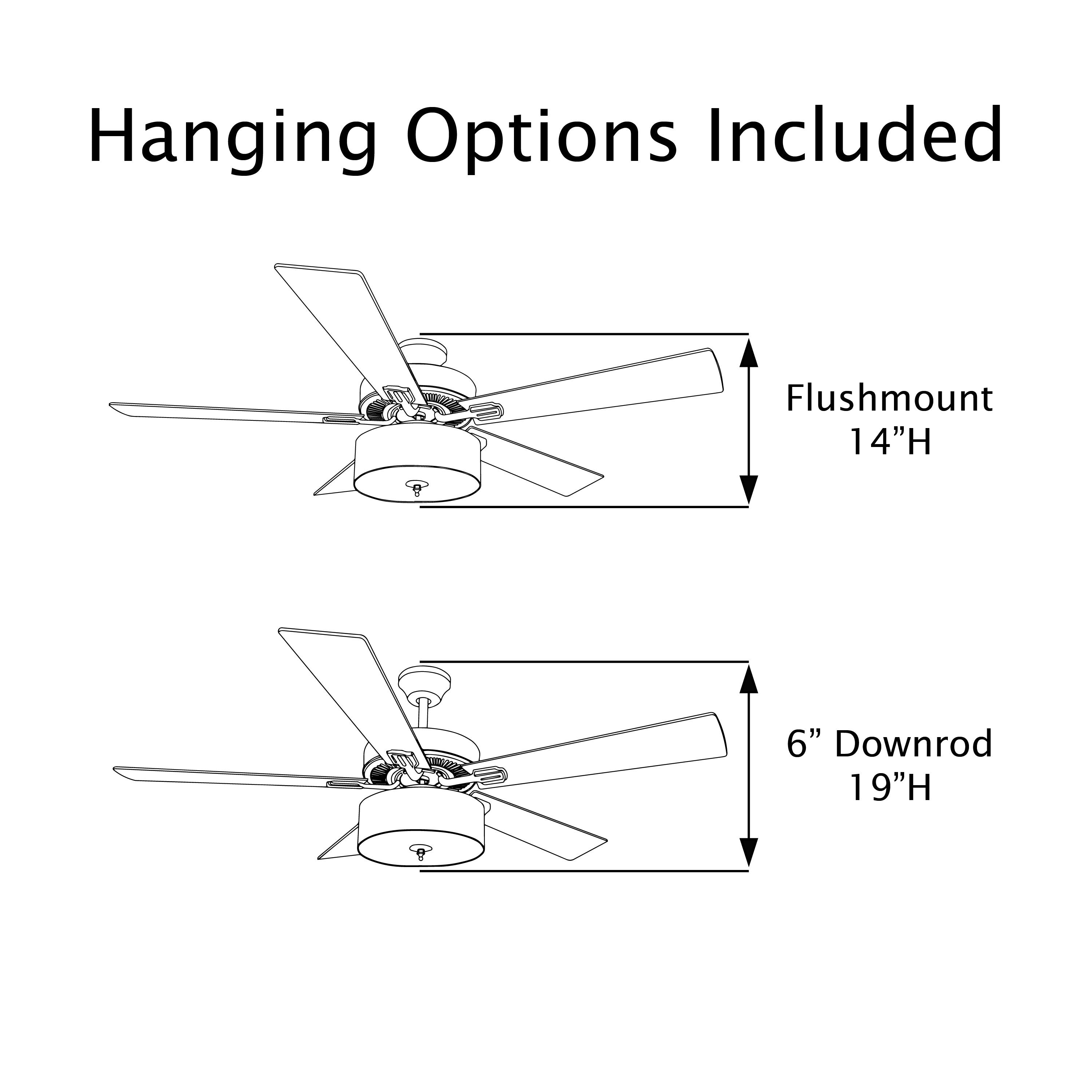 Ventilateur de plafond LED en métal brossé Carbon Loft 52 pouces style ferme