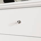 Commode double à 10 tiroirs pour chambre à coucher, blanche, grand espace de rangement