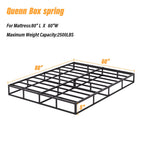 Ressort métallique extra-plat de 12,7 cm (5 pouces), structure robuste avec revêtement gris