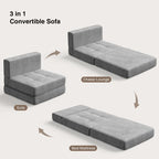 Fauteuil convertible 3 en 1, convertible en lit d'appoint.