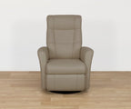 Fauteuil inclinable manuel en cuir Lathan