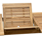 Ensemble de salle à manger d'extérieur Amazonia en bois de teck certifié FSC, 11 pièces - 10 à 11 couverts