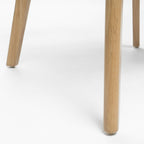 Chaises de salle à manger Abrielle en bois d'hévéa, style moderne du milieu du siècle (lot de 2), par Christopher Knight Home