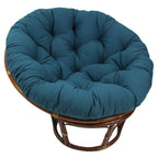 Fauteuil Papasan Bali en rotin de 107 cm avec coussin en sergé