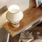 Console/table basse rustique en bois de 180 cm de long avec étagère de rangement