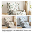 Ensemble de 2 fauteuils inclinables pivotants à bascule de 74 cm de large, à dossier inclinable manuel.