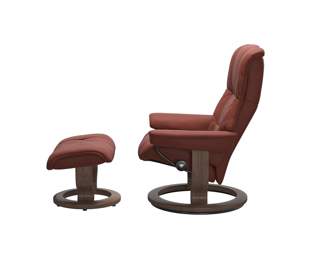 Fauteuil inclinable et ottoman Stressless® Mayfair - Henné foncé