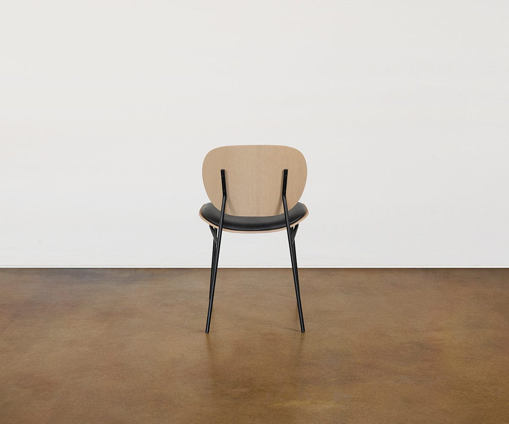 Chaise de salle à manger en cuir Idona