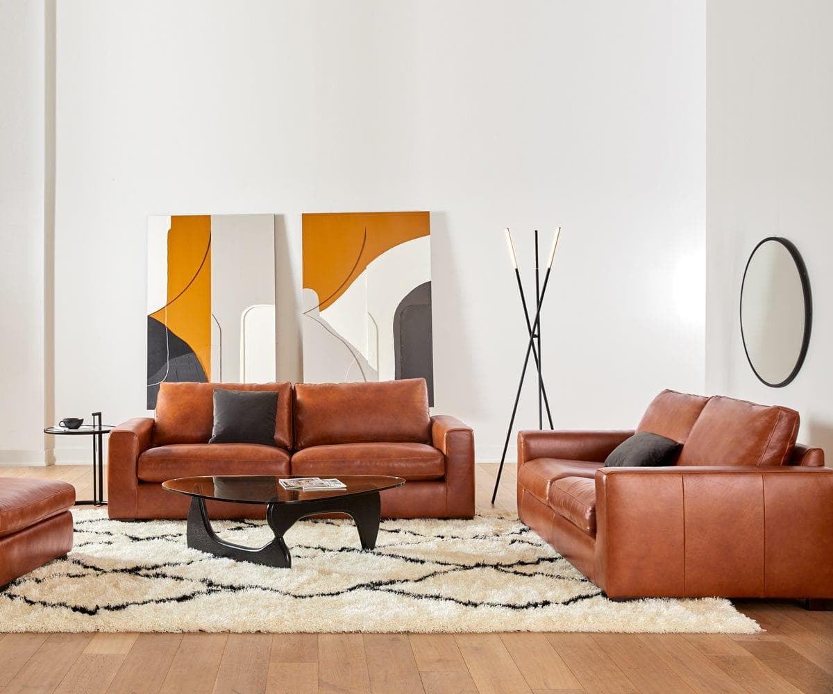 Canapé en cuir Braxten