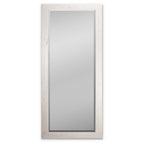 Miroir pleine longueur en bois de grange - Blanc vieilli - 62 x 27