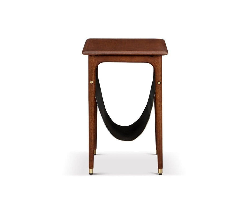 Table d'appoint Hendrick avec étagère suspendue