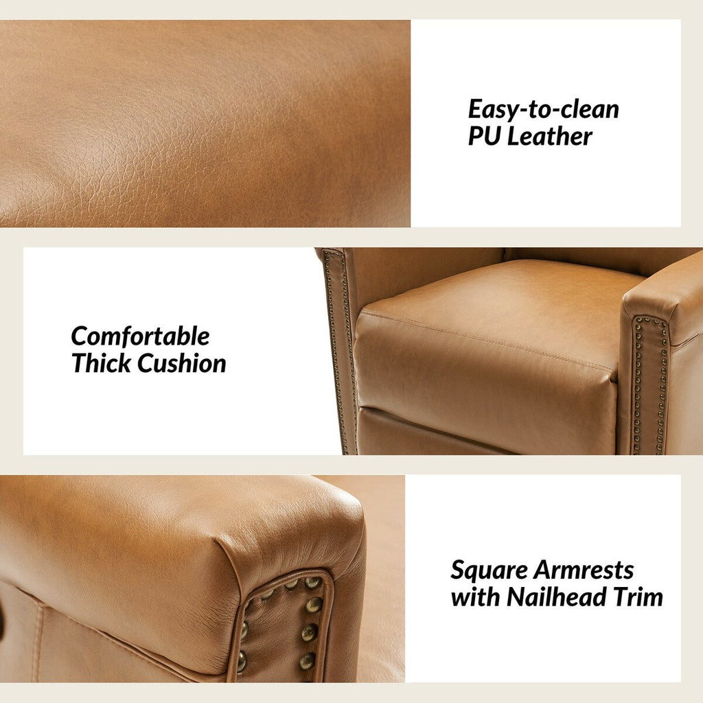 Ensemble de 2 fauteuils inclinables électriques pivotants et à bascule Tobias de style traditionnel par HULALA HOME