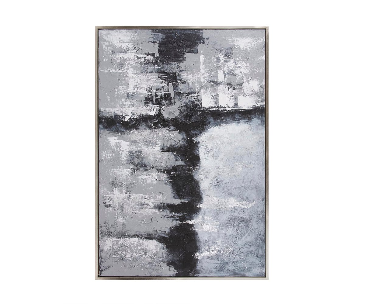 Art mural paysage abstrait