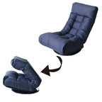 Ensemble fauteuil inclinable rembourré sans accoudoirs avec repose-pieds et appui-tête réglable