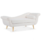 Chaise longue vintage à accoudoirs en volutes de Christopher Knight Home