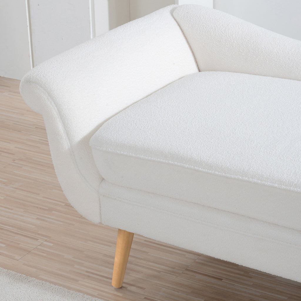 Chaise longue vintage à accoudoirs en volutes de Christopher Knight Home