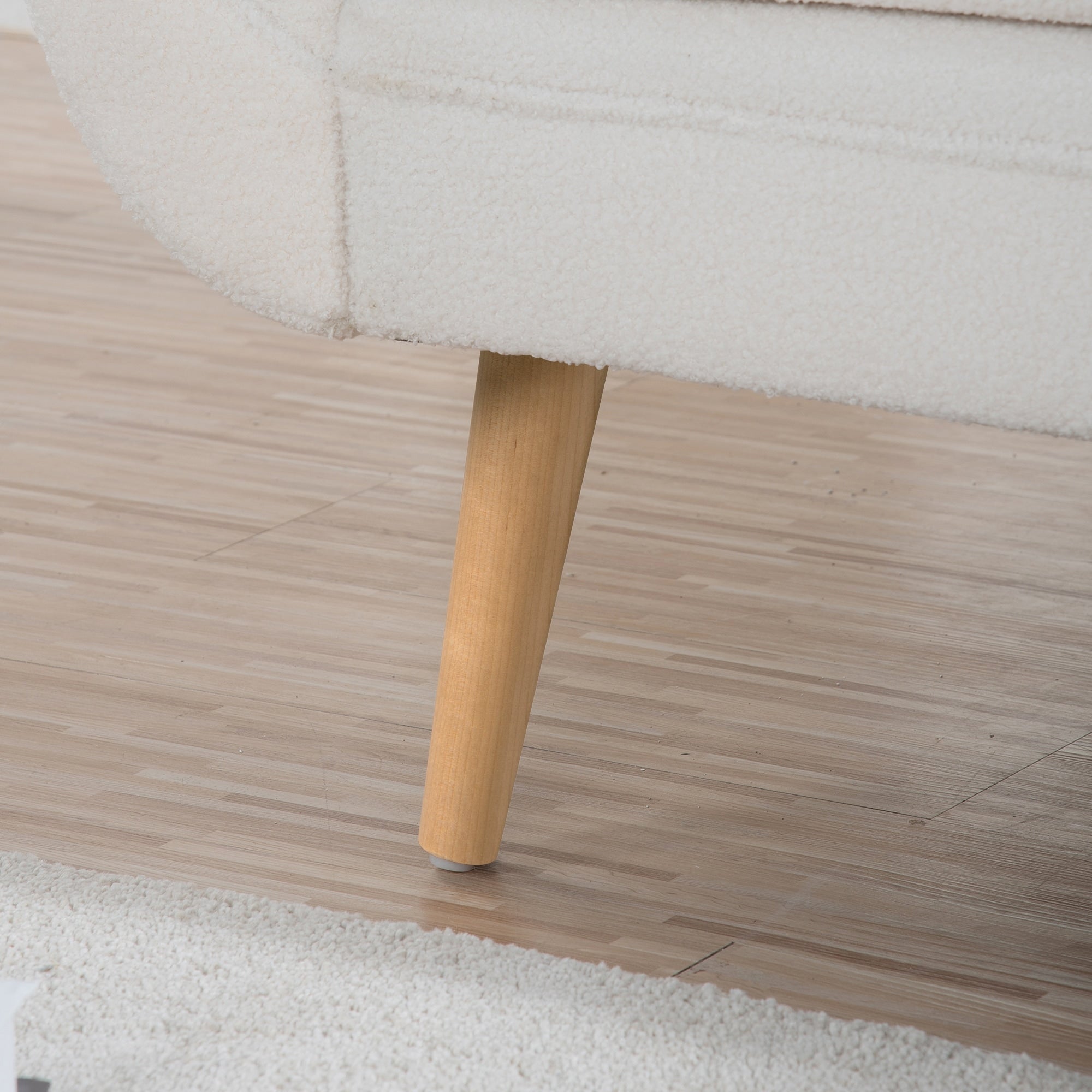 Chaise longue vintage à accoudoirs en volutes de Christopher Knight Home