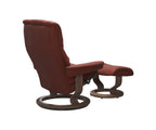 Fauteuil inclinable et ottoman Stressless® Mayfair - Henné foncé