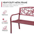 Banc de jardin Yaheetech en métal pour terrasse ou véranda - Non disponible