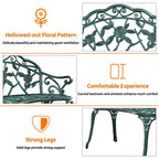 Banc d'extérieur en métal Yaheetech pour terrasse, parc ou jardin - Non applicable