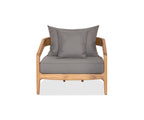 Chaise longue en teck Amar