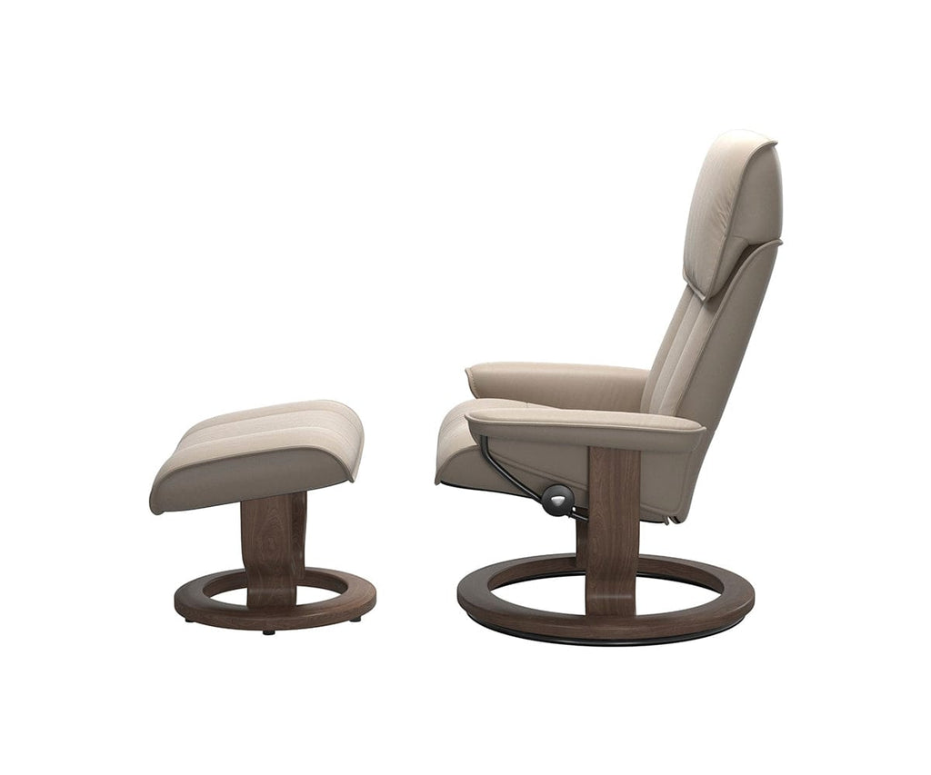 Fauteuil inclinable et ottoman Stressless® Admiral - Champignon