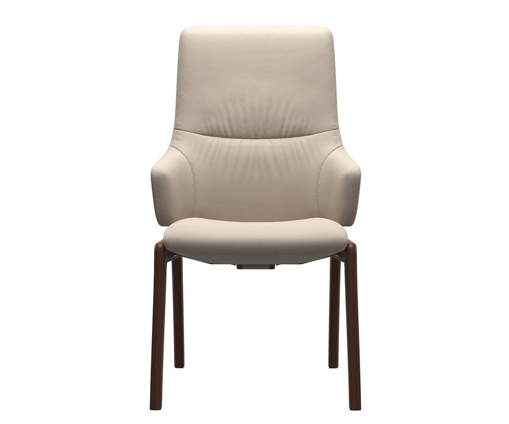 Fauteuil de salle à manger en cuir menthe