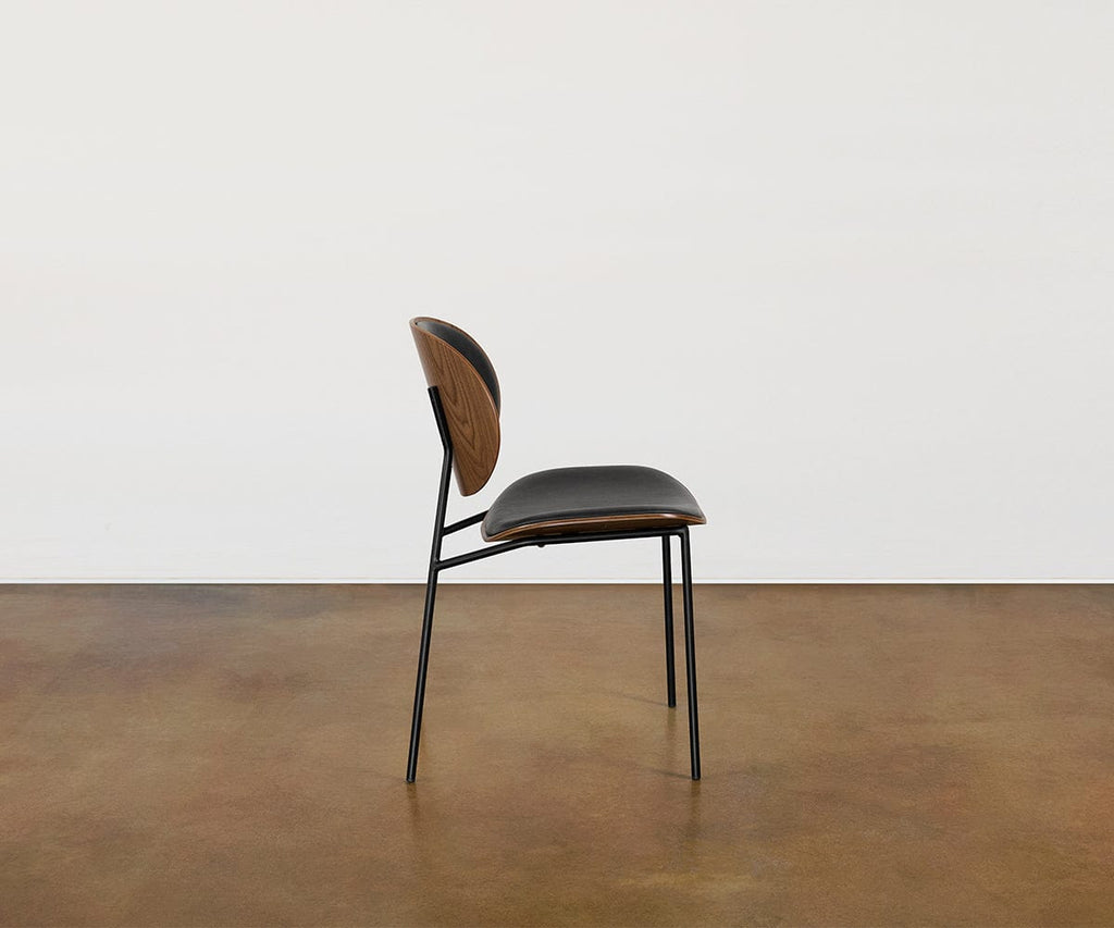 Chaise de salle à manger en cuir Idona