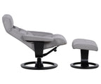 Fauteuil inclinable et ottoman Hans