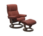Fauteuil inclinable et ottoman Stressless® Mayfair - Henné foncé